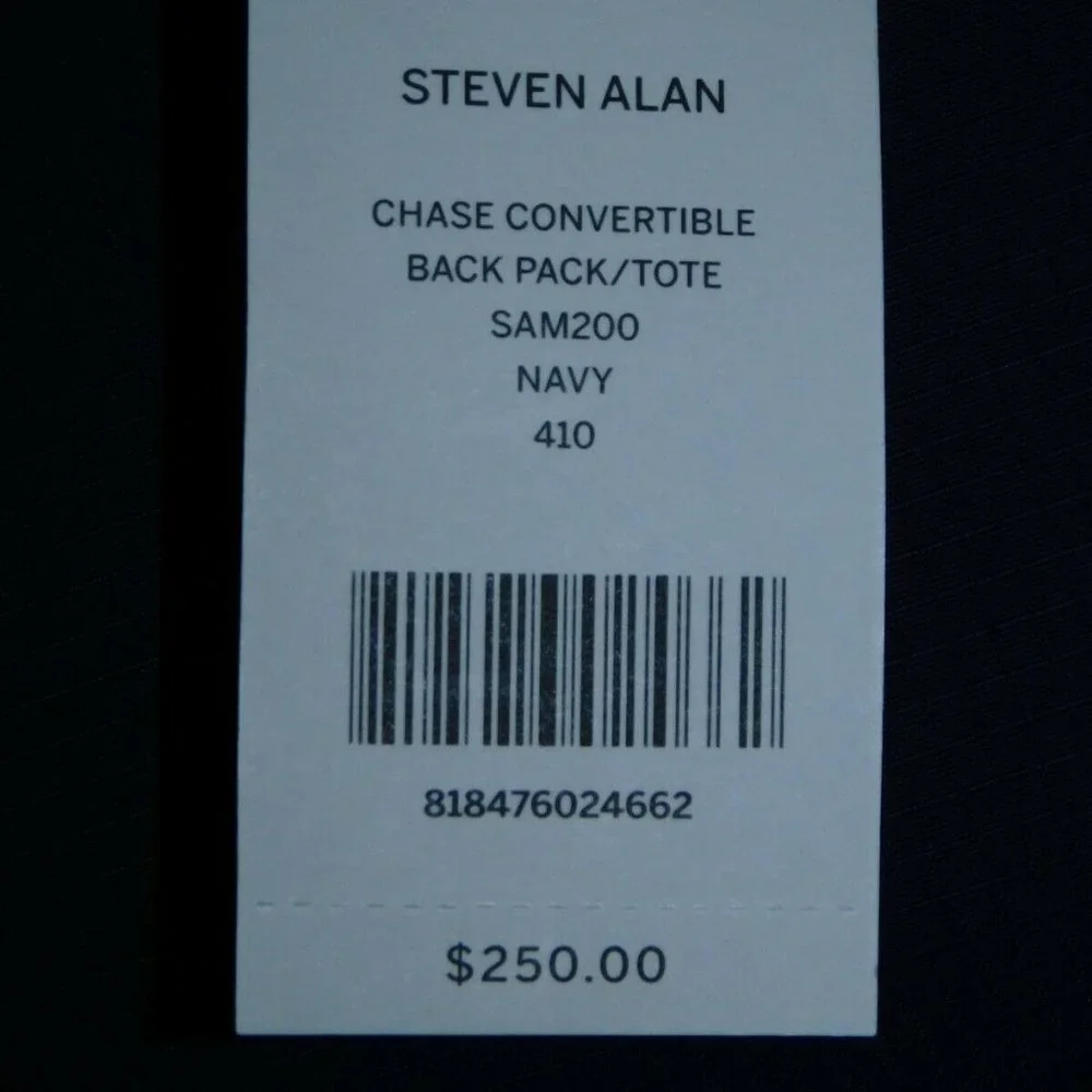STEVEN ALAN Chase Convertible Backpack Tote Bag